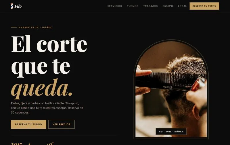 Portada de la demo Filo Barber Club