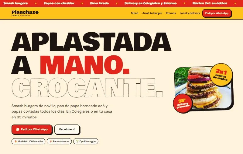 Portada de la demo Planchazo Smash Burgers